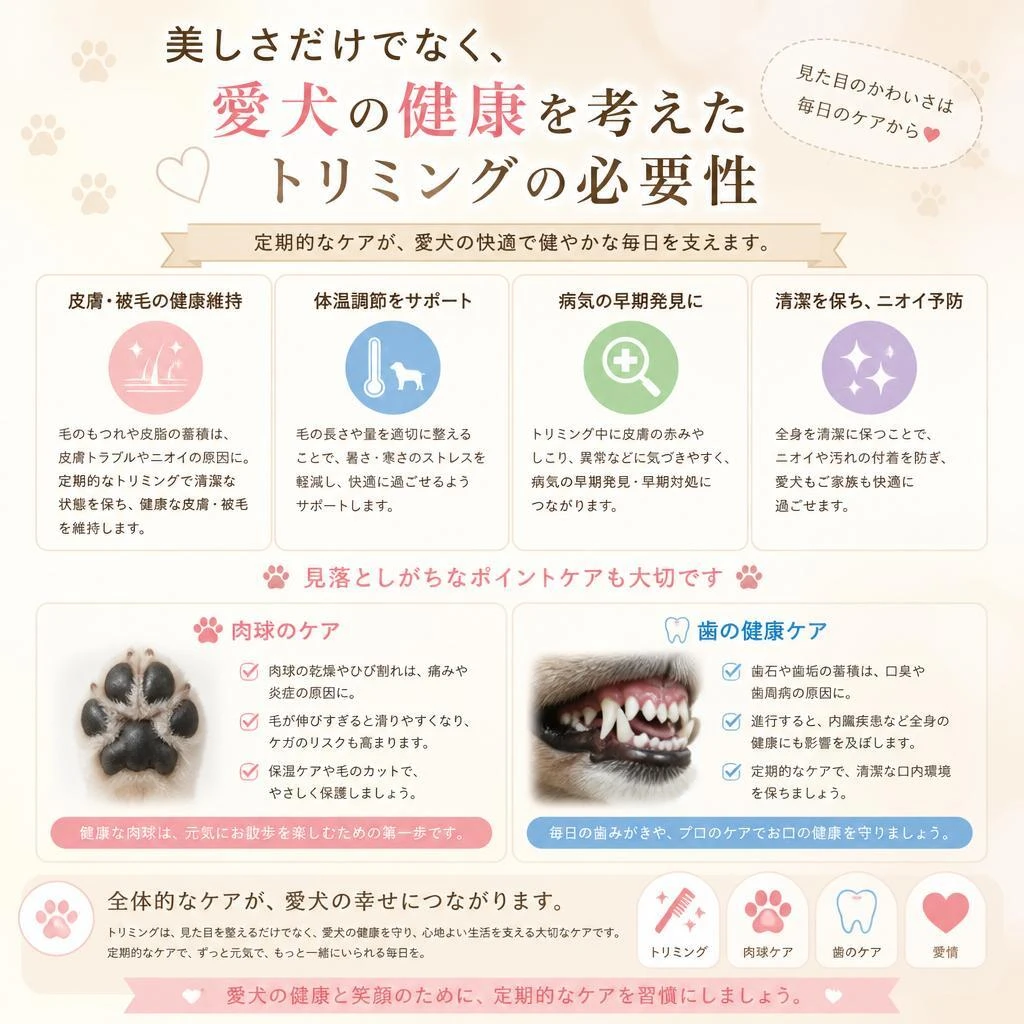 健康を考えたトリミングの重要性