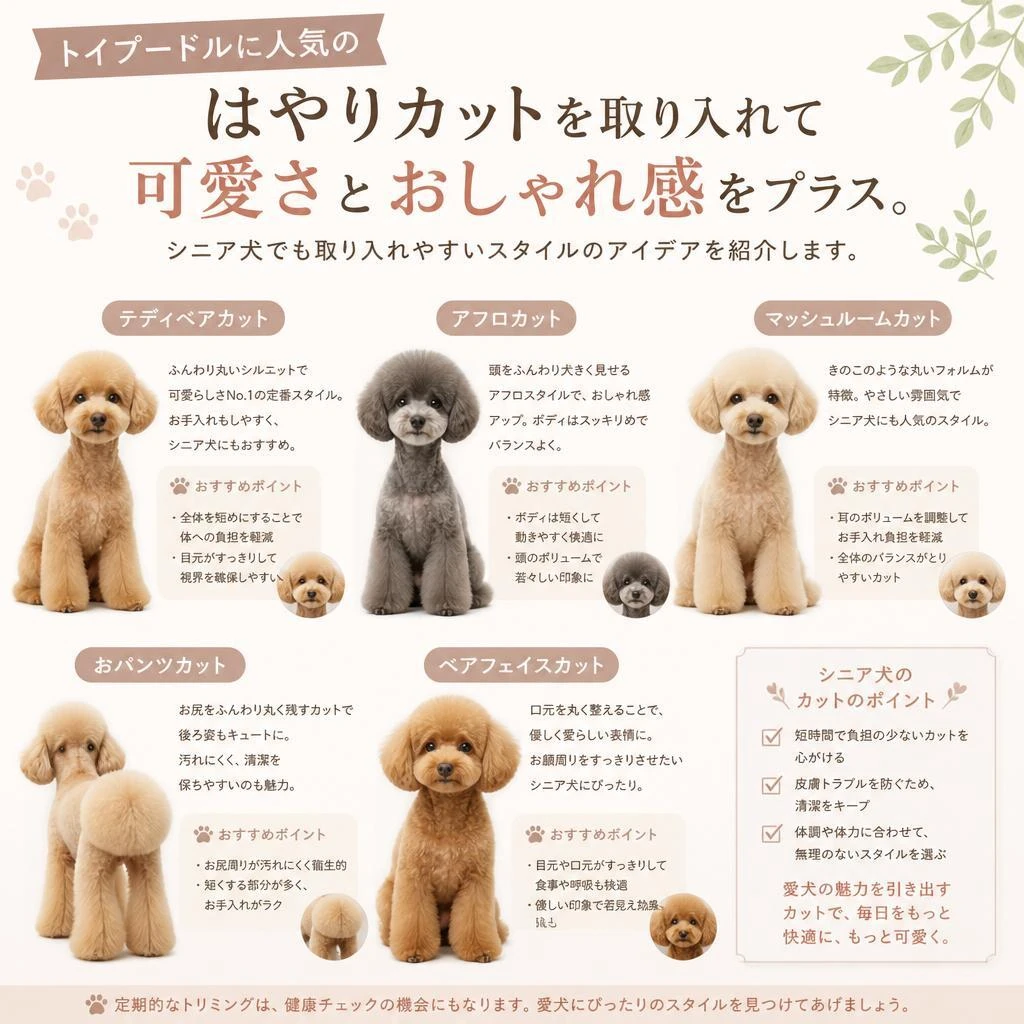 はやりカットで愛犬をオシャレに！